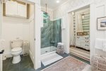 Main Level Primary Bedroom Bathroom at Ocean Echoes Villa